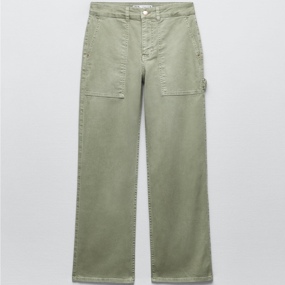 Zara Z1975 High Rise Straight Jeans